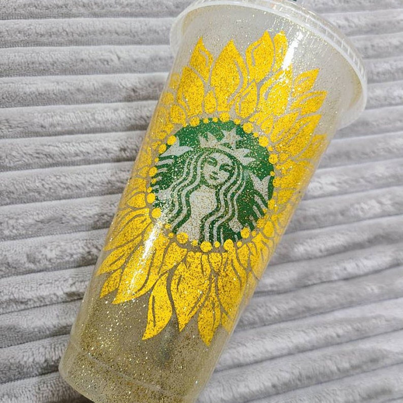 WILD SUNFLOWER Starbucks Cup Reusable Svg Png | Etsy