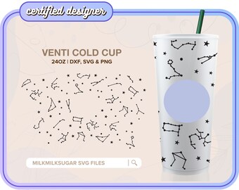 ZODIAC Full Wrap ⟡ SEAMLESS ⟡ Animal Sbux Cup ⟡ Reusable ⟡ Svg ⟡ Png ⟡ Custom Cut file ⟡ Cricut ⟡ Silhouette ⟡ Cameo ⟡ DiY ⟡ Vinyl