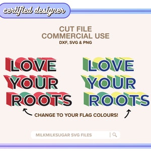Arquivo de corte SVG "AME SUAS RAÍZES" para Cricut ou Silhouette, Citação de Positividade SVG, Citação Motivacional, Família SVG, Nossas Raízes SVG (S2622)