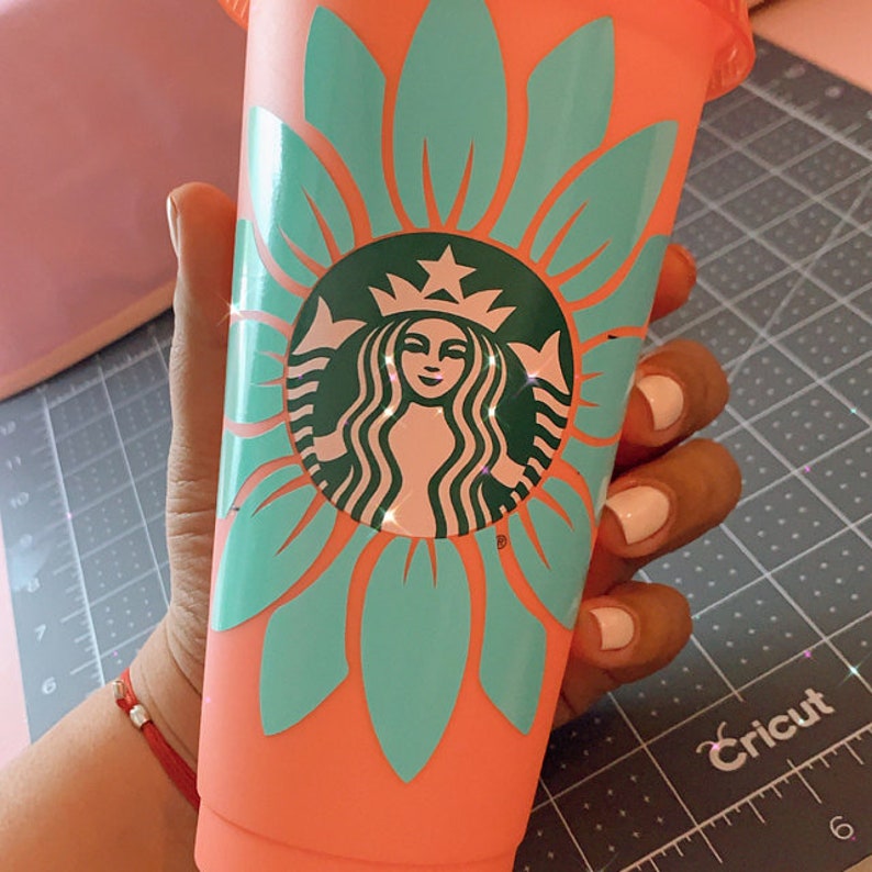 Download SUNFLOWER SPIN / Starbucks Cup / Reusable / Svg / Png / | Etsy