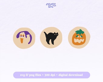 HALLOWEEN SUGAR COOKIES Svg Cut File For Cricut or Silhouette, Sugar Cookie Svg, Holiday Sugar Cookie Svg, Halloween Cookies Svg, Cute Svg