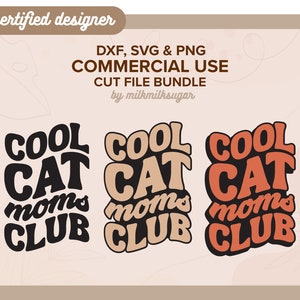 Chat maman SVG coupe fichier pour Cricut ou Silhouette, chat maman chemise Svg, conception par sublimation, fourrure maman Svg, Svg des amoureux des chats | Club des mamans chat cool