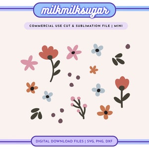 TEKENEN VAN DE LENTE Svg-bestand knippen voor Cricut & silhouet, bloem Clipart Svg, Boho bloemen Svg, lente Svg, schattige bloemen, tulp bloem bundel