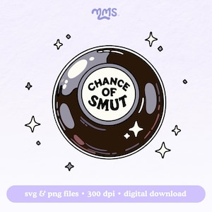 Svg Chance of Smut pour Cricut, livre épicé Svg, Booktok, Svg livresque pour autocollants, signets, chemises, tasses Libbey et porte-clés de motel