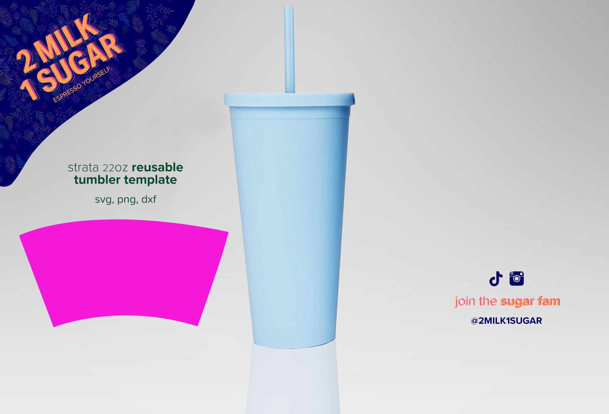 STRATA 22oz TUMBLER template Cup Wrap Reusable svg dxf Etsy