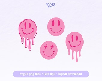 SUPER SMILE MINI ⟡  smile face svg, happy face svg, emoji, cut files for cricut, silhouette cameo, svg bundle for commercial use graphics