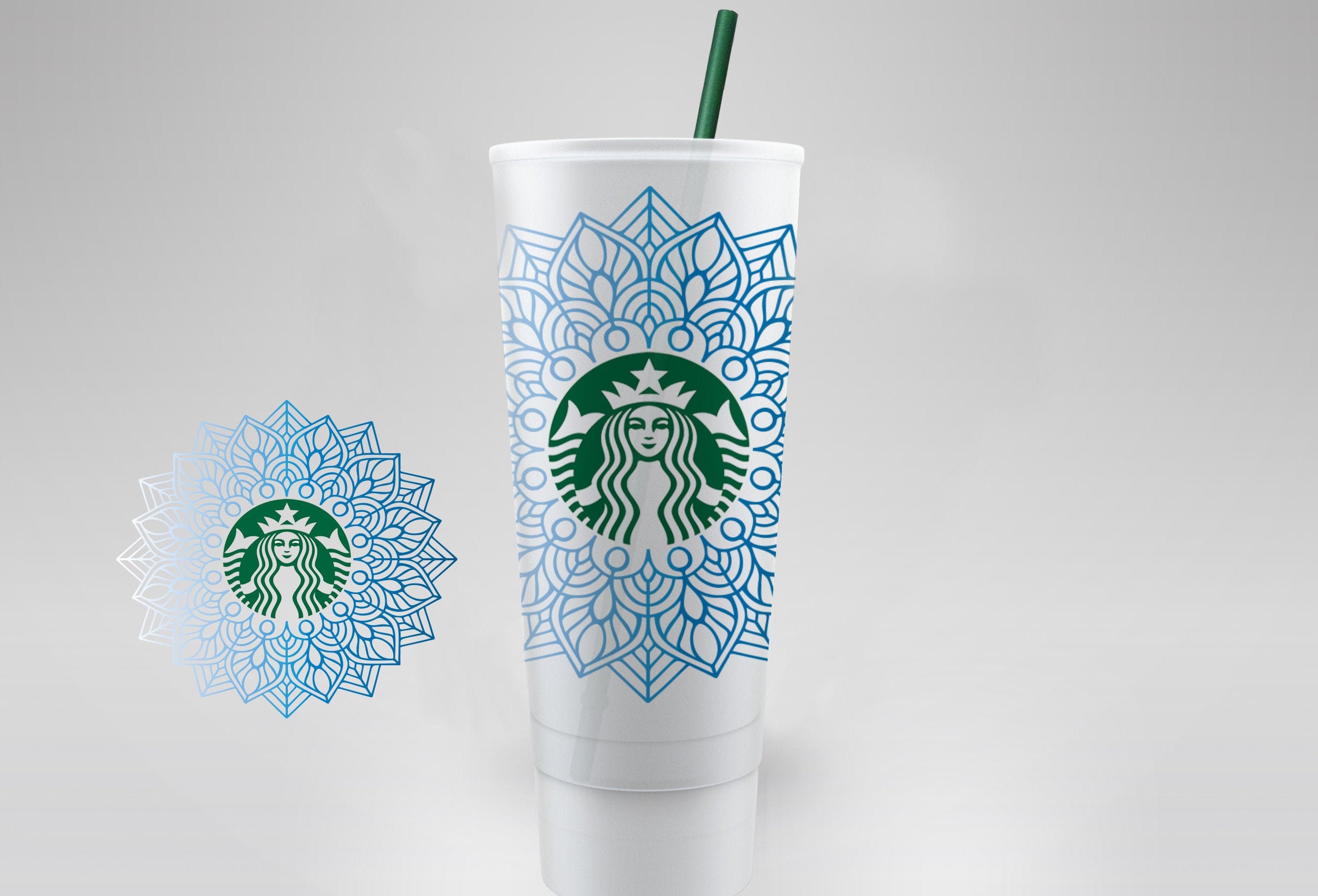 MANDALA / Starbucks Cup Wrap / Reusable / Svg / Png ...