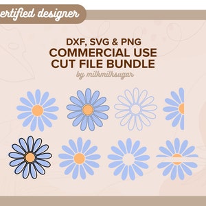 DAISY SVG, Svg marguerites, fichiers de coupe pour Cricut, lot de fleurs Svg, fichier Svg fleur, fichier Png Marguerite, fichier de sublimation, Pâques Svg, Svg printemps