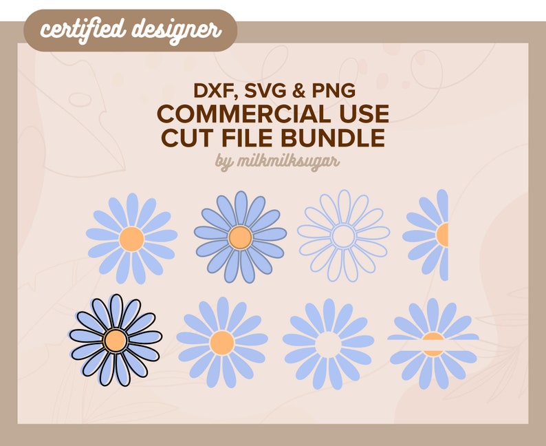 DAISY SVG, Gänseblümchen SVG, Schnittdateien für Cricut, Blumen-Svg-Bundle, Blumen-Svg-Datei, Daisy Png-Datei, Sublimationsdatei, Oster-Svg, Frühlings-Svg Bild 1