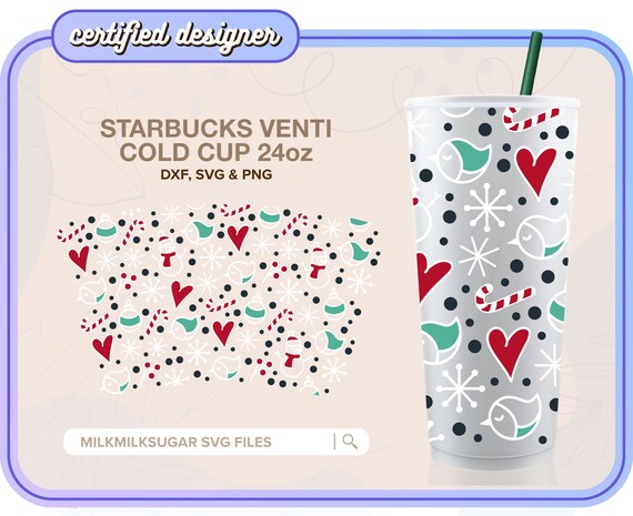 Gingerbread Cookies Starbucks Cup 2 Designs SVG, Gingerbread Cookies SVG,  Christmas Svg, DIY Venti for Cricut 24oz Venti Cold Cup (Instant Download)  