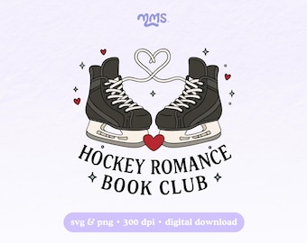Archivo SVG de romance de hockey, romance MM, descarga de imágenes prediseñadas de Booktok Bookish para camisetas, pegatinas, vasos, portátiles, tazas, Kindles y revistas.