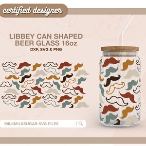 VATERTAG SVG für Libbey 16 Unzen Dosenglas, Papa SVG, Grandad SVG Design, Grandpa SVG, Cricut Cut Dateien einschließlich Dxf, Png, svg | Schnurrbärte