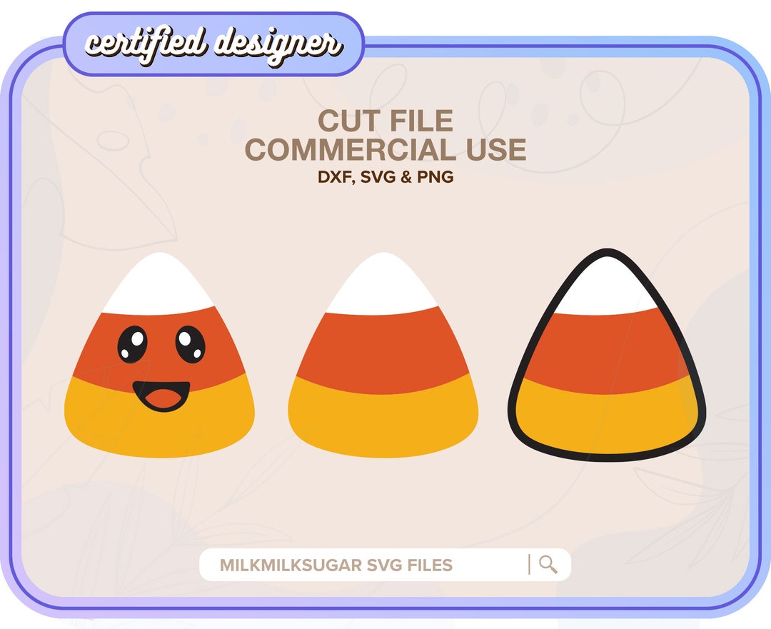 CANDY CORN SVG Cut File for Cricut or Silhouette, Halloween Candy Svg ...