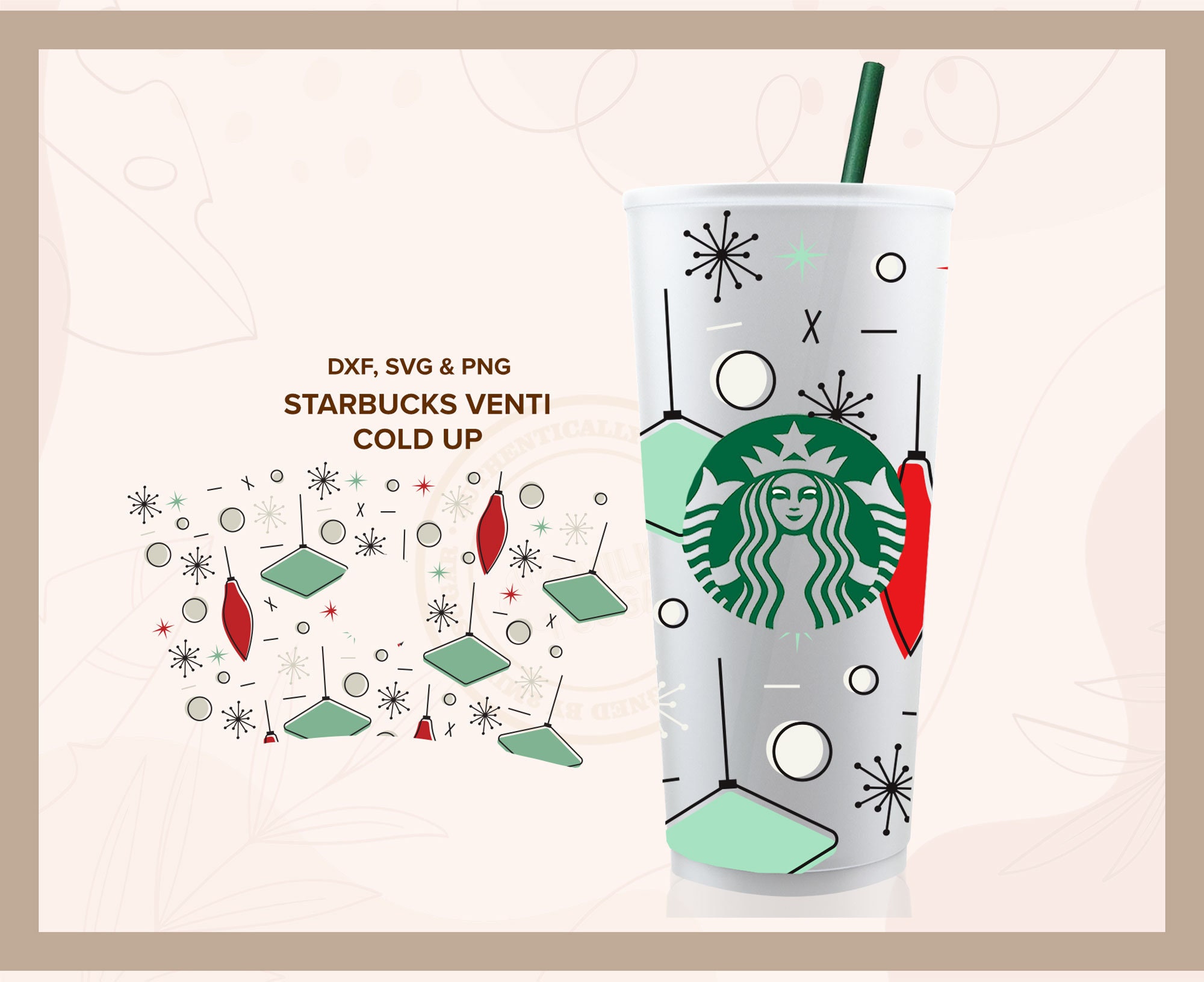 RETRO CHRISTMAS ⟡ winter, Santa, holidays, ornaments starbucks venti …