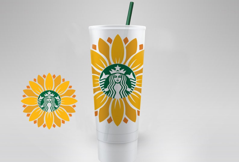 Download SUNFLOWER POWER FLOWER / Starbucks Cup / Reusable / Svg ...