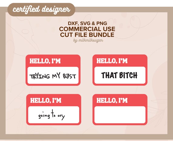 HELLO IM MINI ⟡ aesthetic quotes svg, png & dxf, trendy cut files for tshirts or cups, cricut silhouette svg bundle for commercial use
