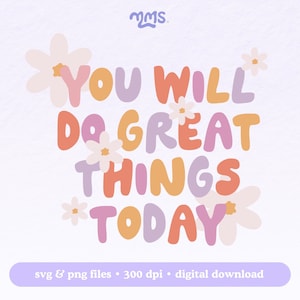 DO WIELKICH RZECZY Svg Cut File For Cricut or Silhouette, Inspirational Svg, Motivational Quote Svg, Cute Quote Svg, Positive Affirmations