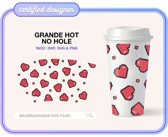Happy Valentines Day Graphic Design 16oz. UVDTF Cup Wrap