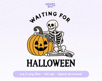 File SVG di uno scheletro per Halloween, compatibile con Cricut e Silhouette, SVG divertente per Halloween, SVG spettrale per adesivi, magliette, tazze Libbey e portachiavi.