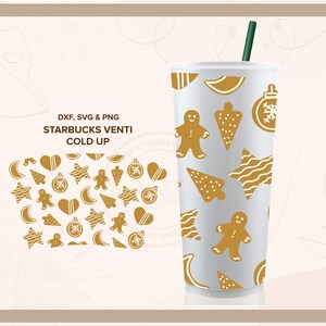 LEBKUCHEN COOKIES no Hole ⟡ digitale Datei für Becher ohne Logo, Sbux Wrap Datei, Cricut Datei