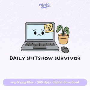 Bedrijfshumor Svg Png voor Cricut, sarcastische kantoorcitaten, grappig 9-5 PNG voor stickers, bladwijzers, shirts, Libbeys en sleutelhangers | ShitShow