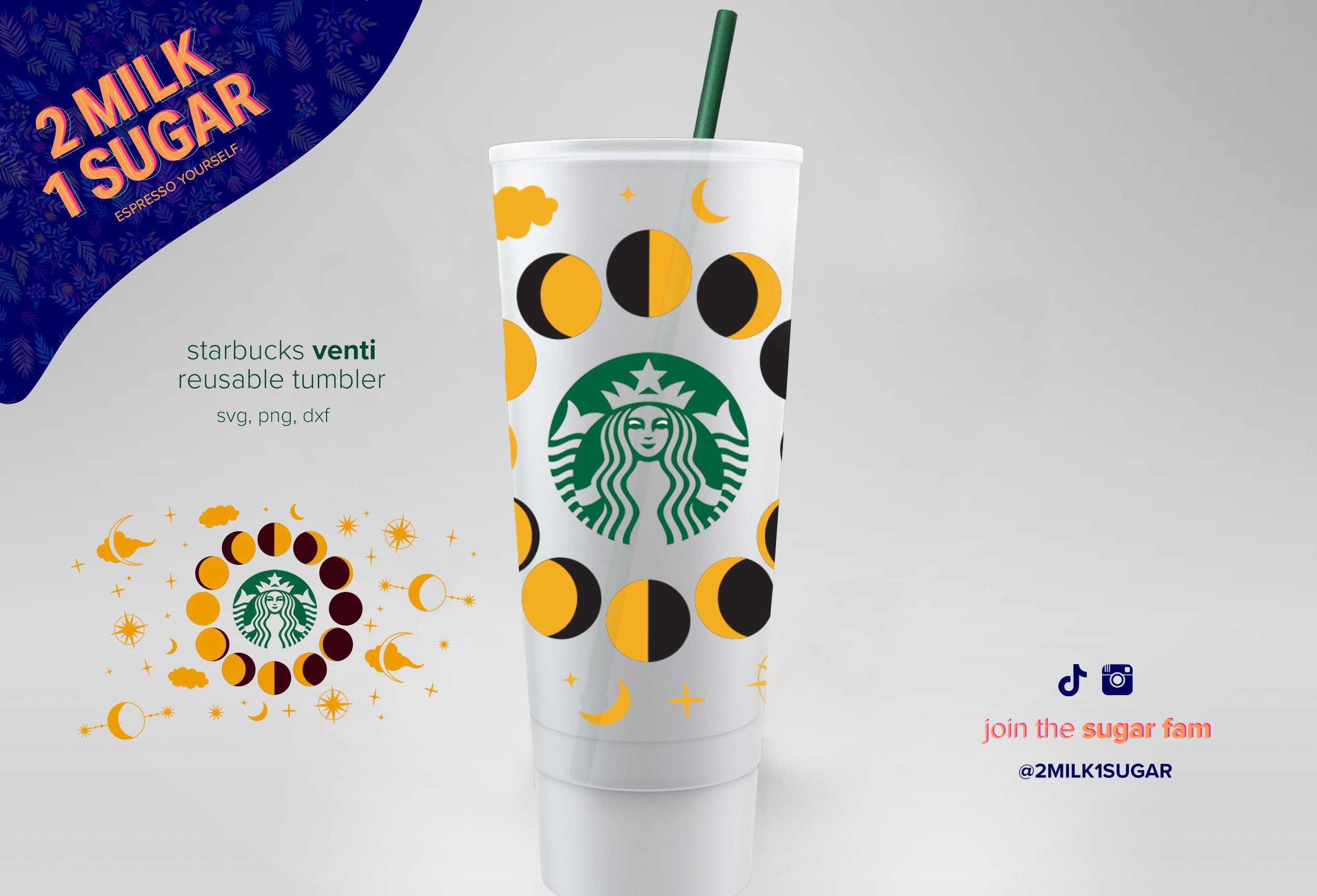 Drawing & Illustration Art & Collectibles Seamless Wrap Starbucks Venti