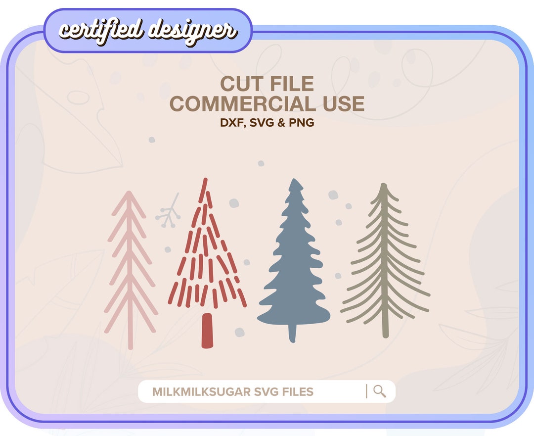 CHRISTMAS TREE SVG Cut File for Cricut or Silhouette, Christmas ...