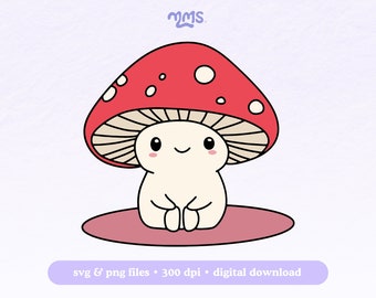 Schattig paddestoel Svg-bestand knippen voor Cricut & silhouet, paddestoel citaat Svg, paddestoel Svg, paddestoel Clipart Png, schimmels Svg | Schattige mushie