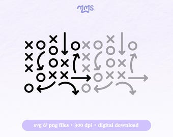 VOETBAL SVG-patroon gesneden bestand voor Cricut of Silhouette, American Football Svg, Playbook patroon Svg, voetbal sublimatie ontwerp, | Speldag