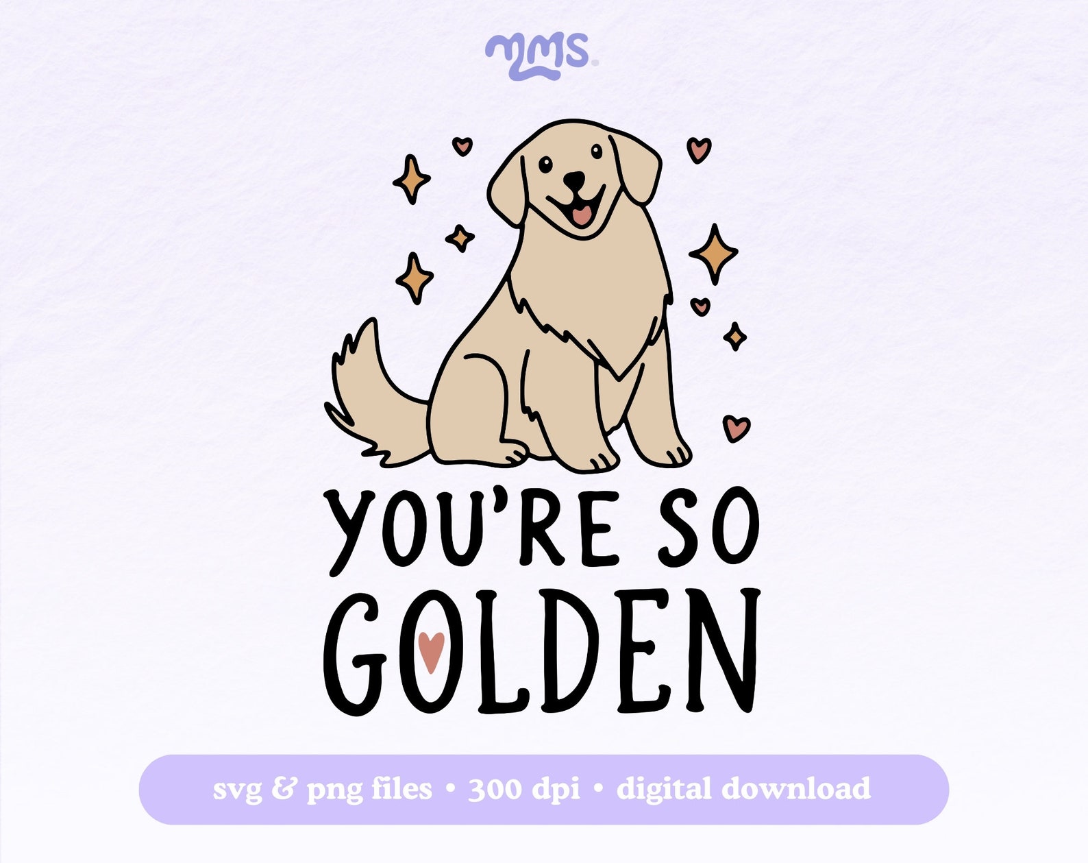 Dog Lover Svg Cut File for Cricut & Silhouette, Dog Mom Svg, Golden ...