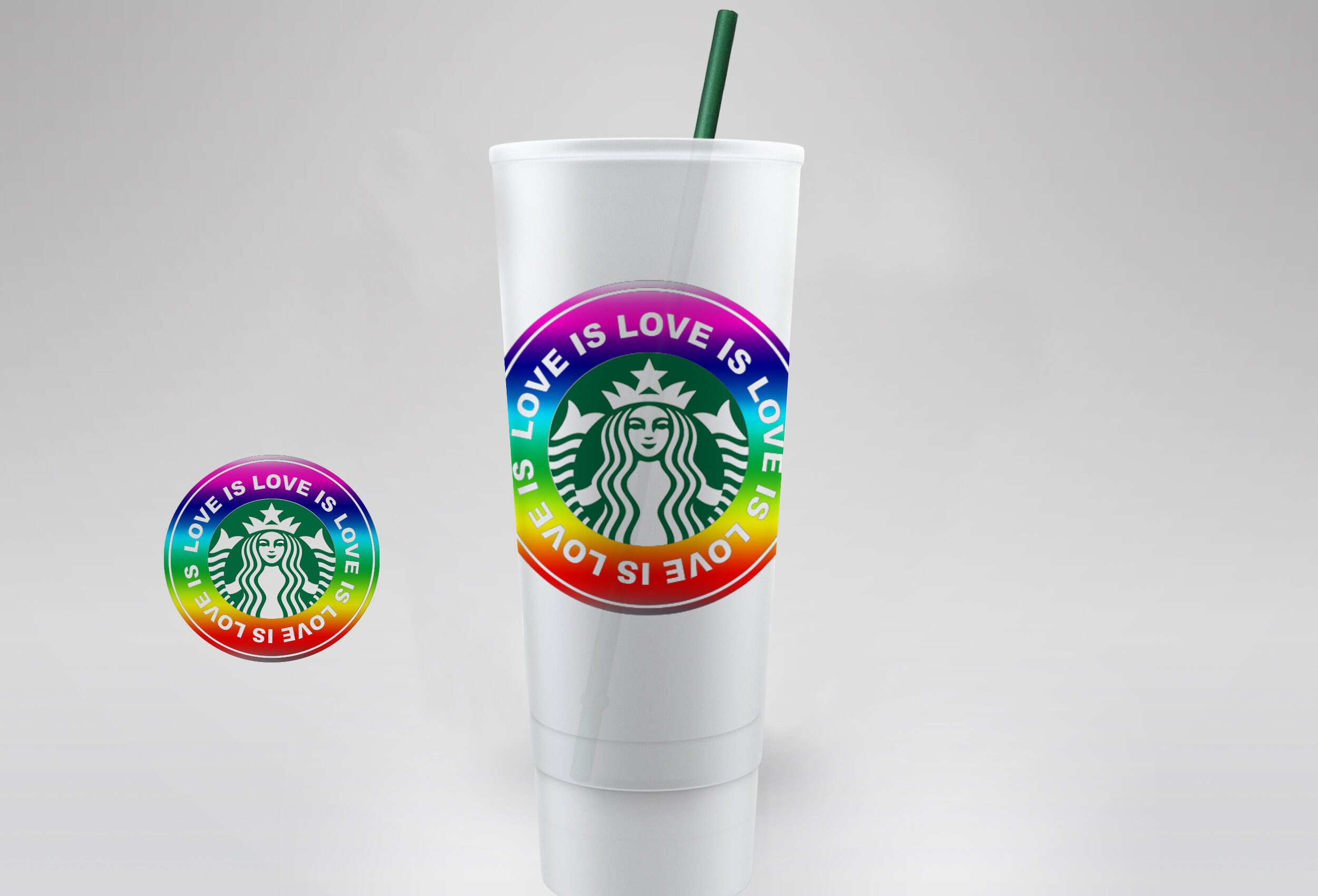 PRIDE LGBTQ Starbucks Cup Wrap Reusable Svg Png Etsy