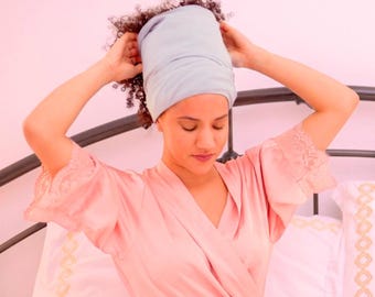 Satin-Lined AFRONA - Keeps Curly Hair Intact