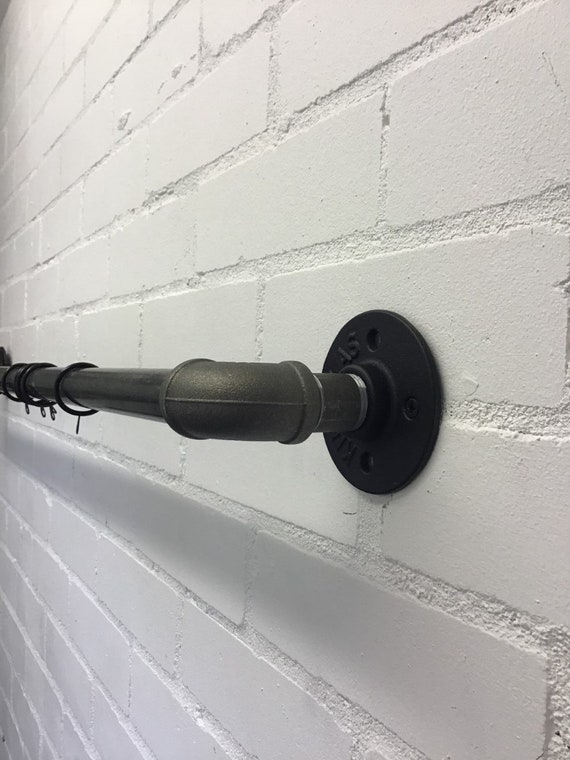 Industrial Curtain Rail Vintage Curtain Pole Home Interior In Etsy