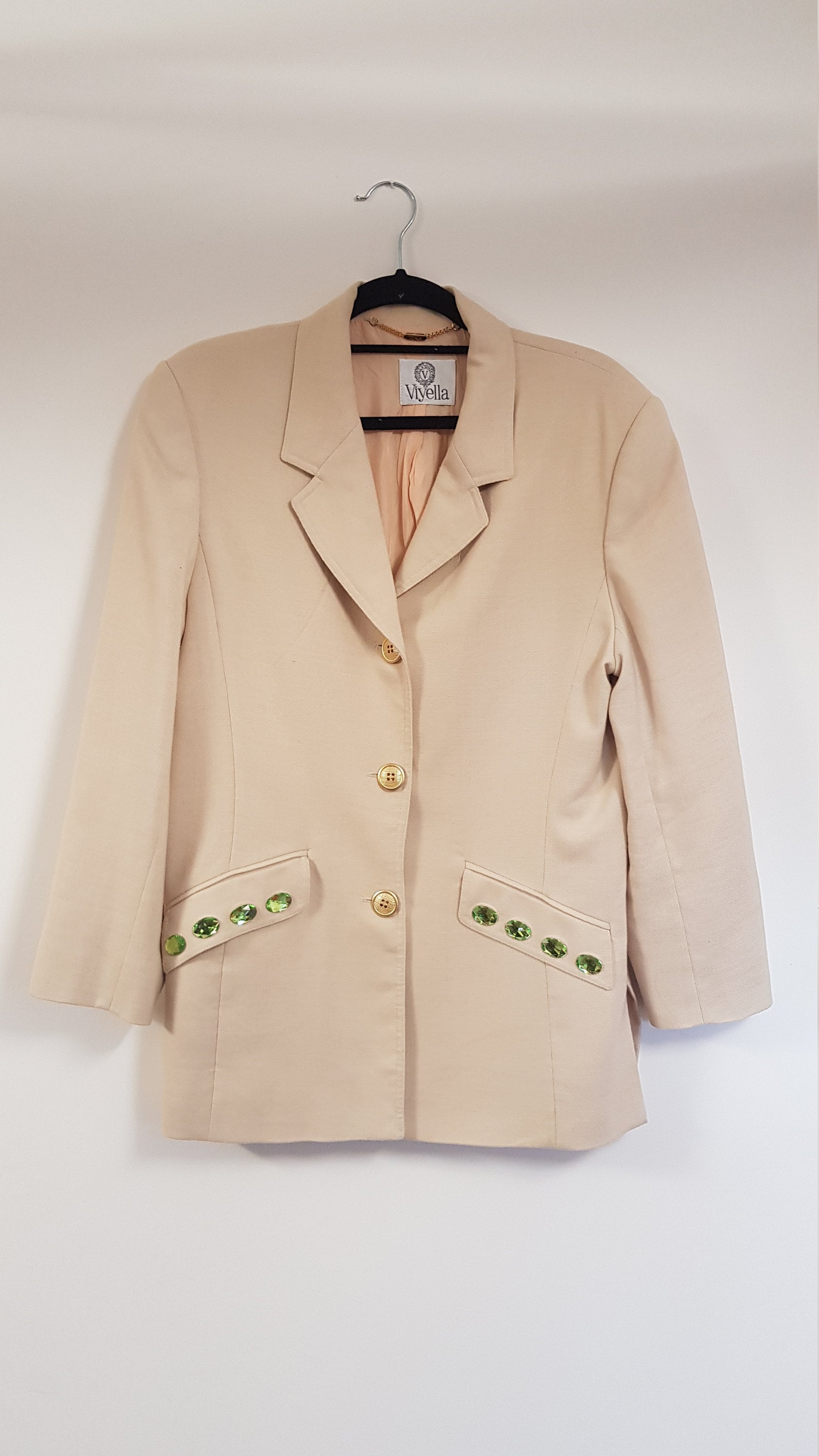 Viyella jacket size14 a mix of Modal / polyester with embellishments.