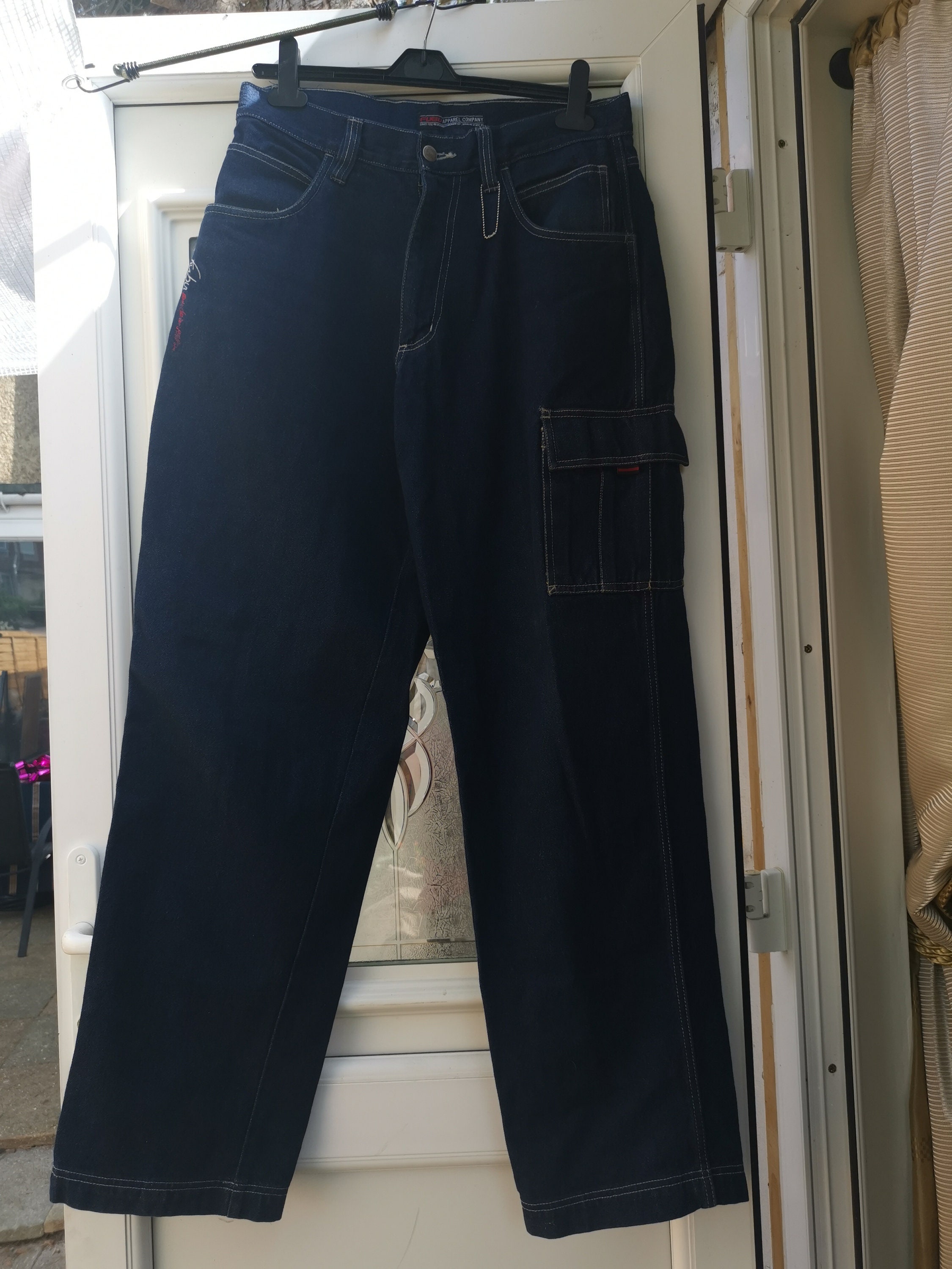Fubu Vintage 90&#39;s HIP HOP Baggy /waist 32  Heavy Blue Denim