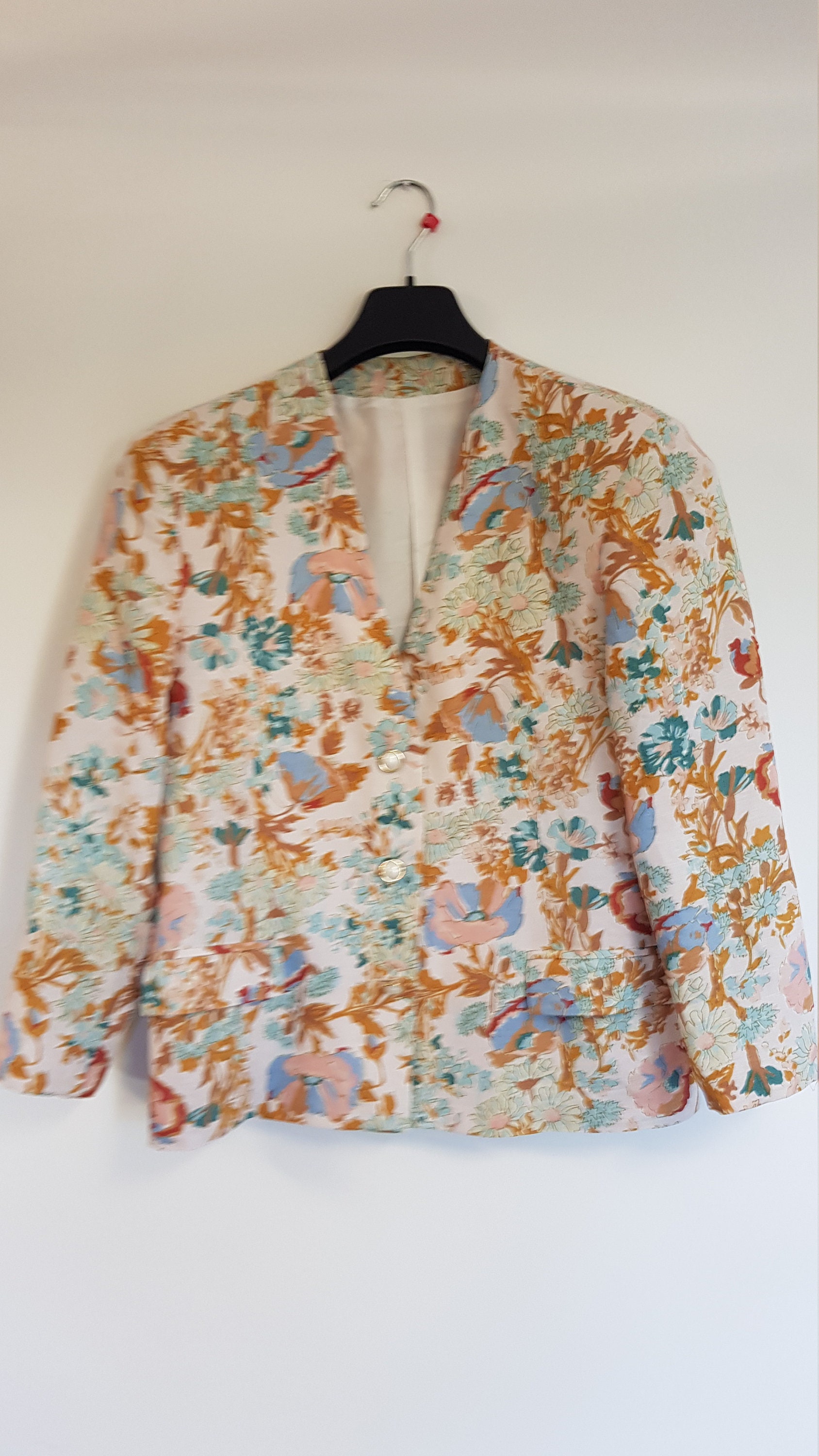 Floral Jacket mixed linen/polyester