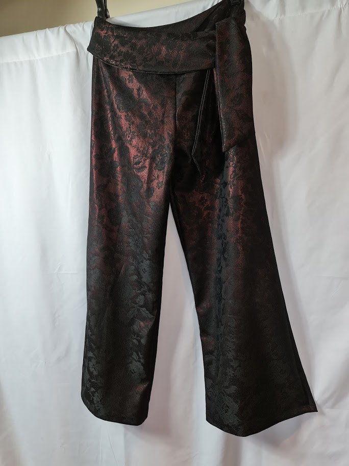 Baggy warm trousers.