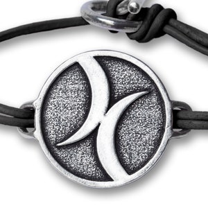 Bisexuality Crescent Moons icon bracelet - flirting with your lifestyle