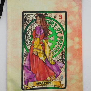Tarot Deck Pouch, Dice Bag, Ashelon Oracle  - Awakening