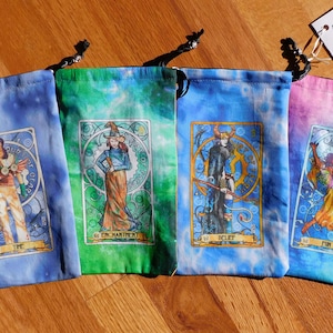 Ashelon Oracle, Tarot Deck Pouch, Dice Bag - The Fae Series