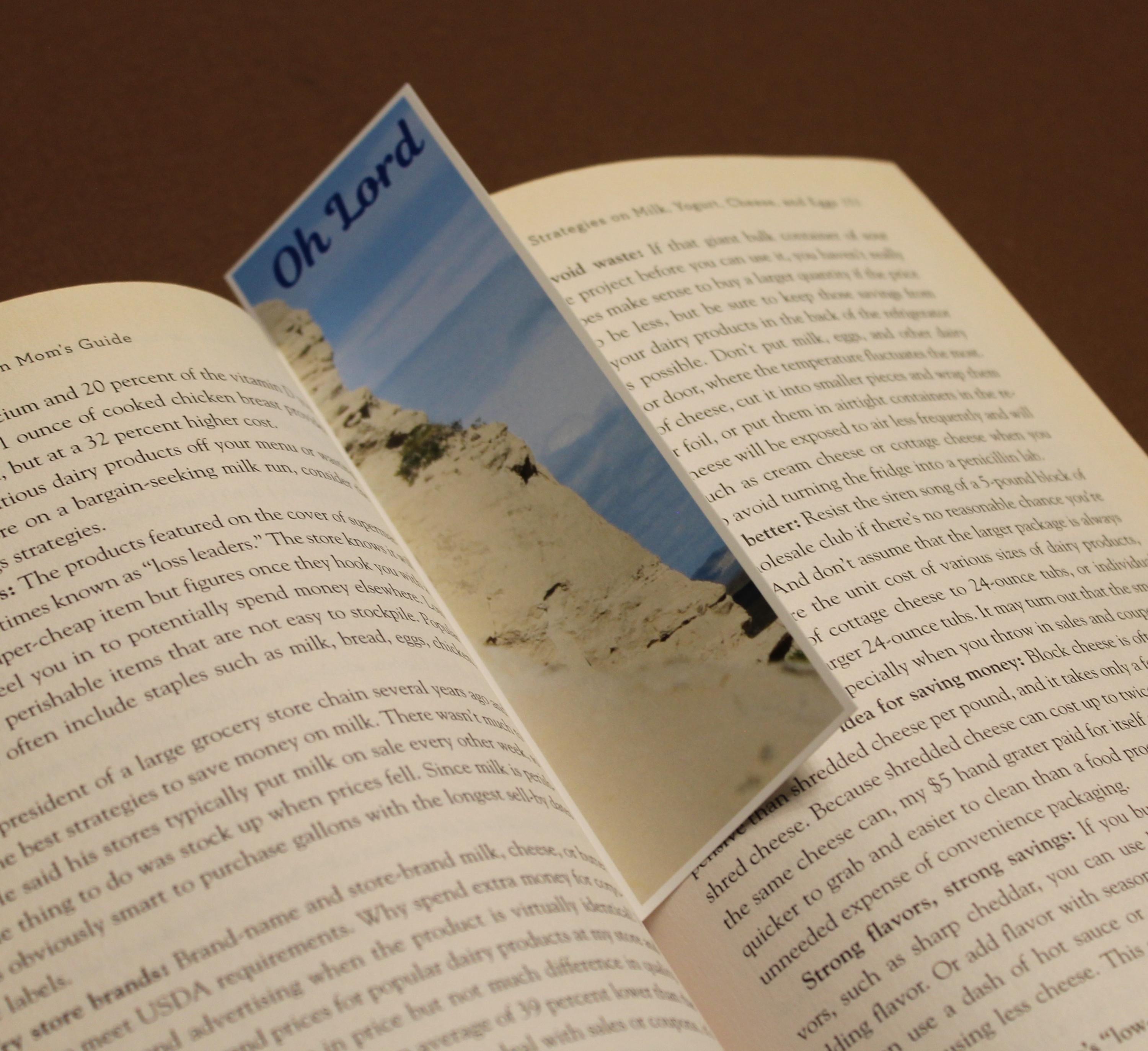 Printable Photo Bible Verse Bookmark, Digital Inspirational Bookmark ...