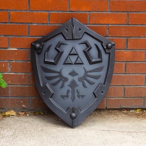 Dark Hylian Shield inspired Handmade Replica for Cosplay and Decoration