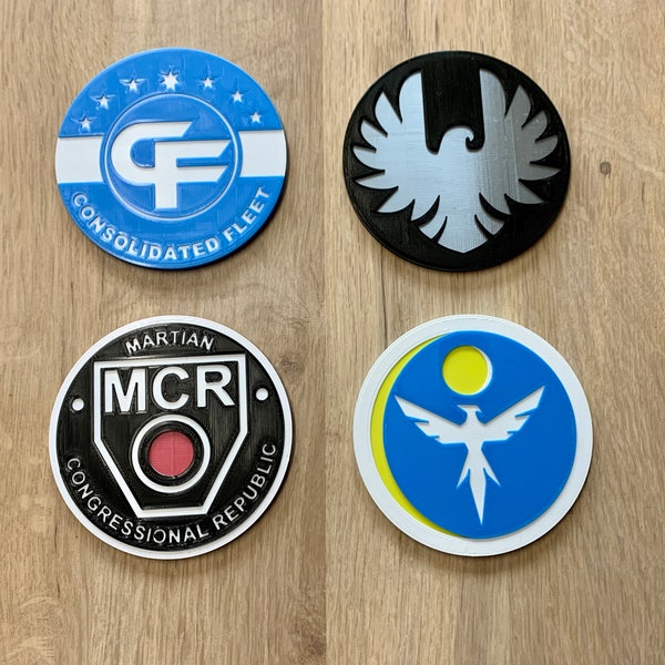 The Expanse themed set of 4 drinks coasters (Set 3)