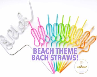Tropic Like Its Hot Swirly Bachelorette Straws,Final Flamingo Bachelorette Party Favors,Tequila Sunrise, Miami Bachelorette,Hot Bride Summer