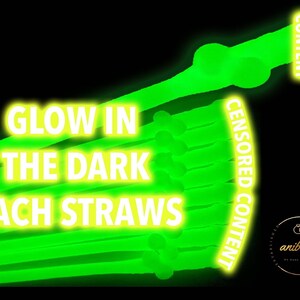 Glow in the Dark Bachelorette Party Straws: Jumbo Party Favors