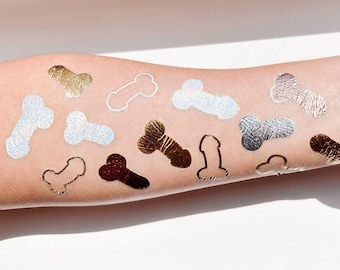 Iridescent Bachelorette Tattoos,Lesbian Bachelorette Party,Bach Party Favors,Camping Bachelorette Gifts,GITD Bach Tattoos,In My Bride Era