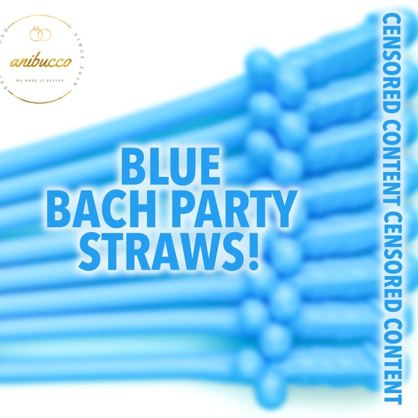 Blue Bach Straws Party Supplies Bachelorette Party Cloud Nine Favors Bach Bash Party Decorations Bridal Last Toast On The Coast Hen Party