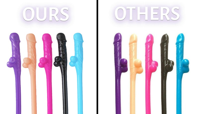 Penis Straws Party Supplies Bachelorette Party Favor PINK 5-50 Pack Bach Bash Party Decorations Bridal Wedding Shower Drinking Game