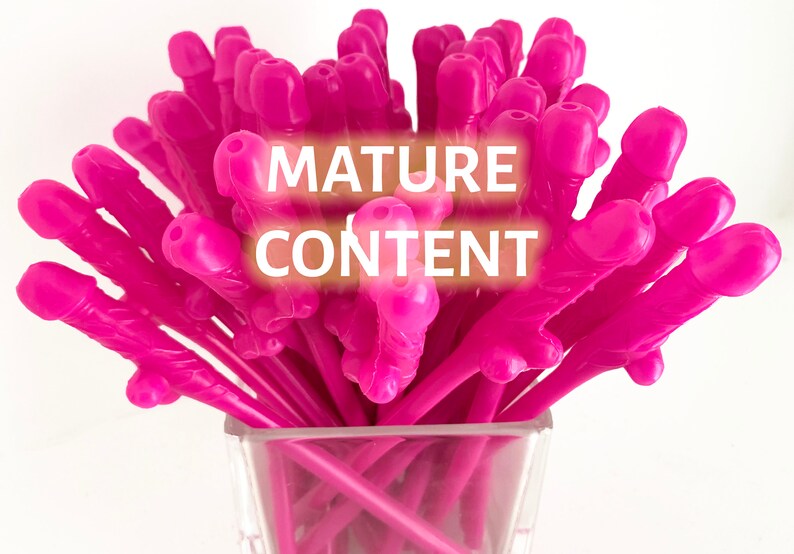Penis Straws Party Supplies Bachelorette Party Favor PINK 5-50 Pack Bach Bash Party Decorations Bridal Wedding Shower Drinking Game