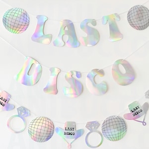 Disco Bachelorette Banner, Last Disco Banner, Disco Bride, Nashville Bachelorette, Bachelorette Decorations, Disco Ball Bachelorette Party